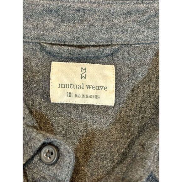 Mutual Weave big and tall men’s long sleeve gray button up shirt, size 2X - Picture 8 of 12